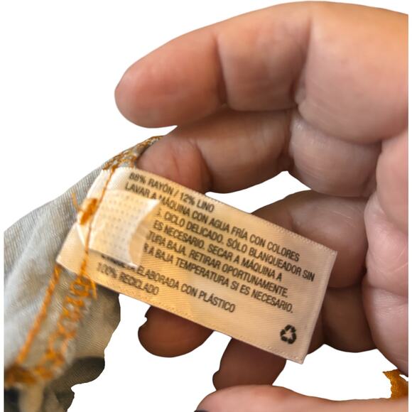 Knox Rose Orange Tie-Dye Sleeveless Maxi Dress, Rayon/Linen Blend, Size Medium - Picture 7 of 7